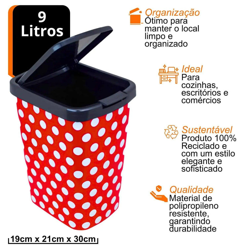 Lixeira Tampa de Clique - Design inteligente, praticidade garantida! da Store M7 - Shop Online | Envio rápido