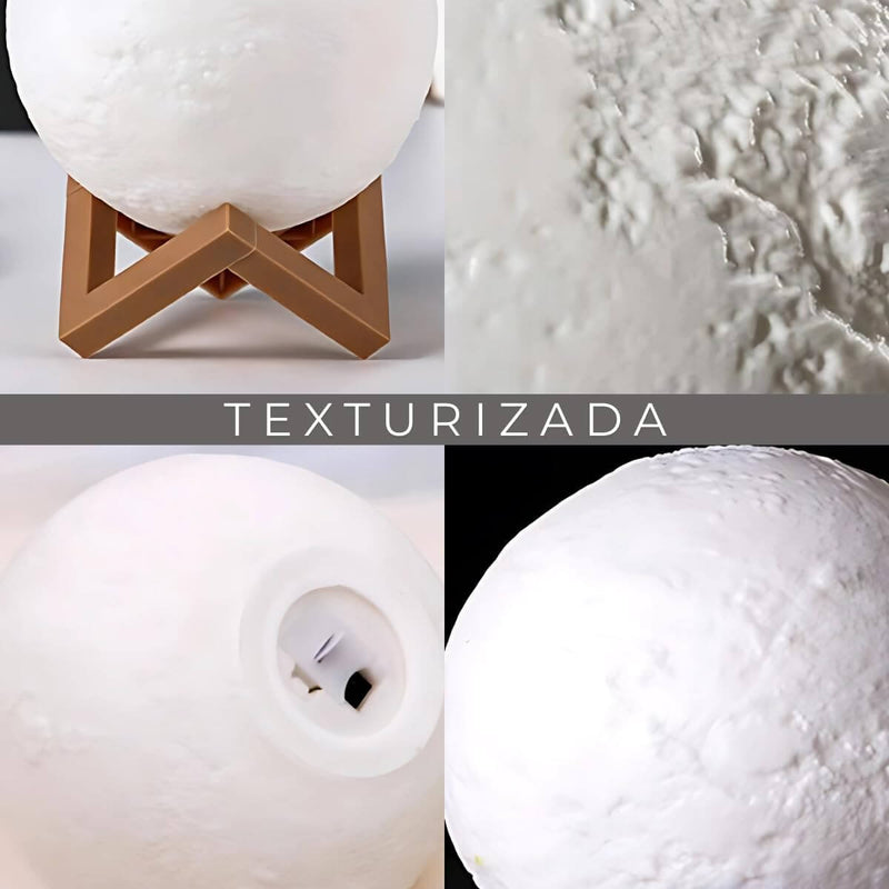 Luminária Realista Lua Cheia 3D – Toque de Charme para Sua Casa! da Store M7 - Shop Online | Envio rápido
